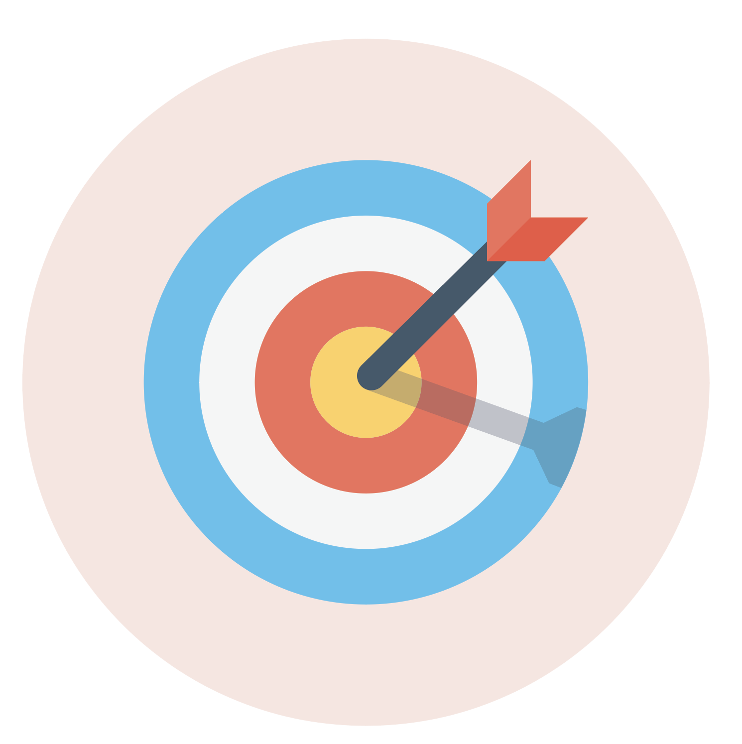 an illustration of a bulls-eye game.