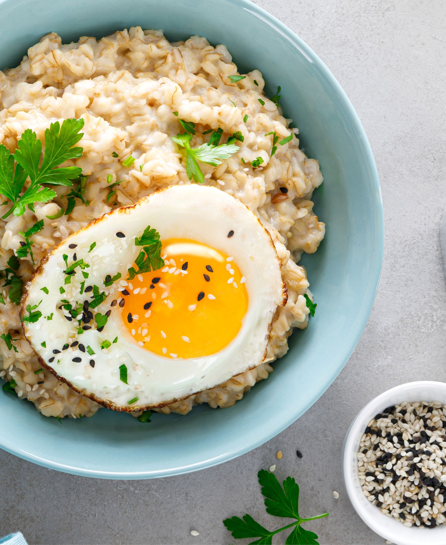 A photo of Sunny Savory Oatmeal.
