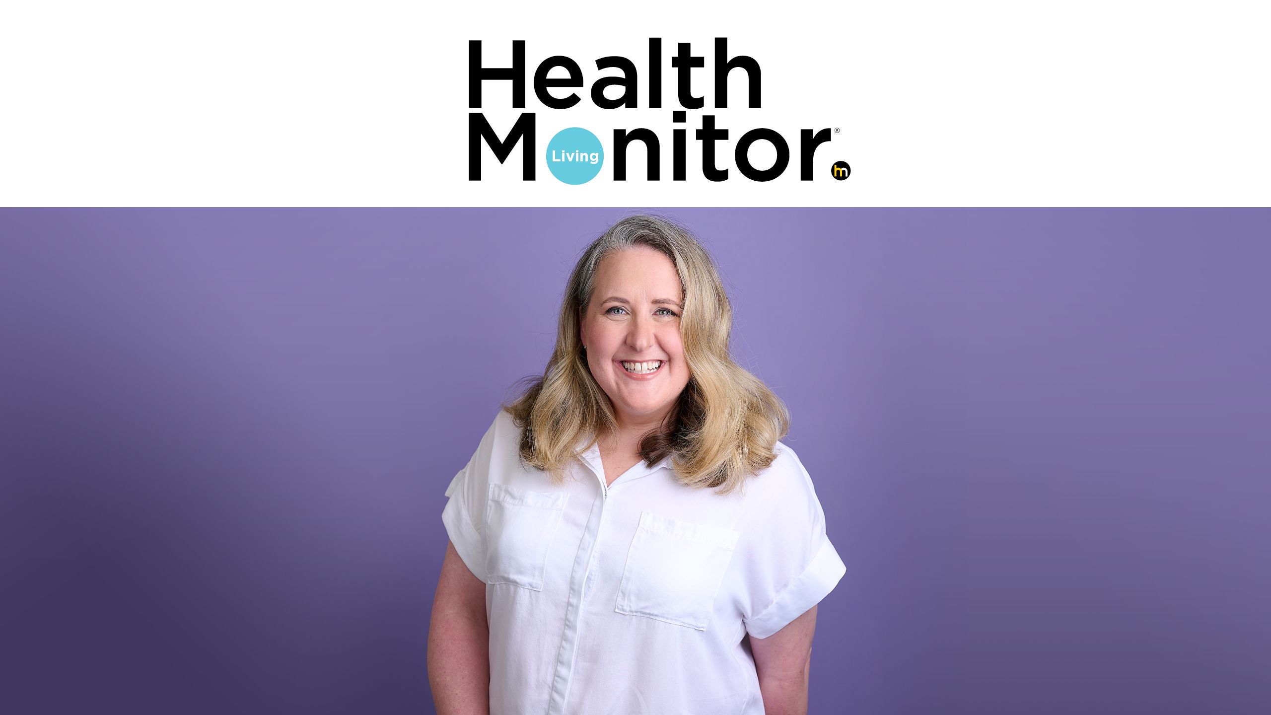 Health Monitor Logo with smiling cover patient.